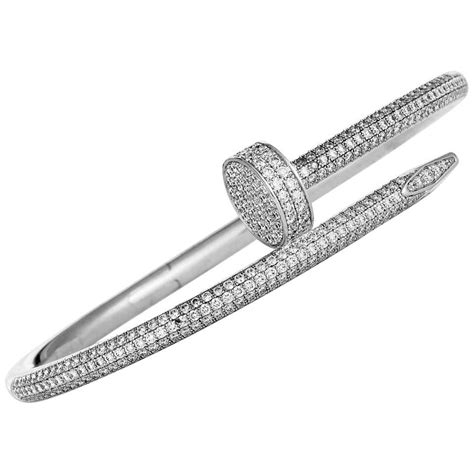 bracelet cartier clou or blanc diamant|cartier juste un clou meaning.